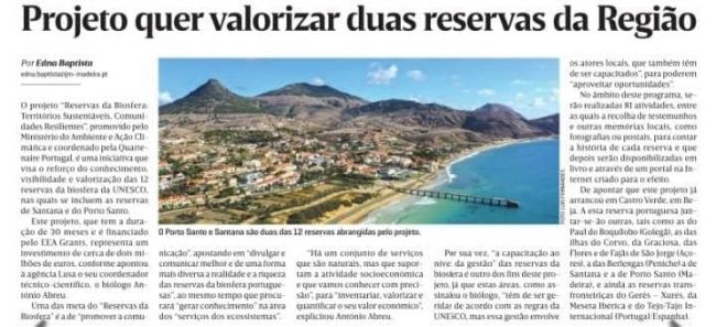 Projeto quer valorizar duas reservas da Região