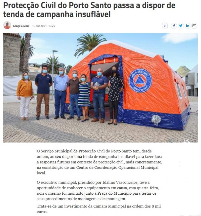 Proteção Civil do Porto Santo